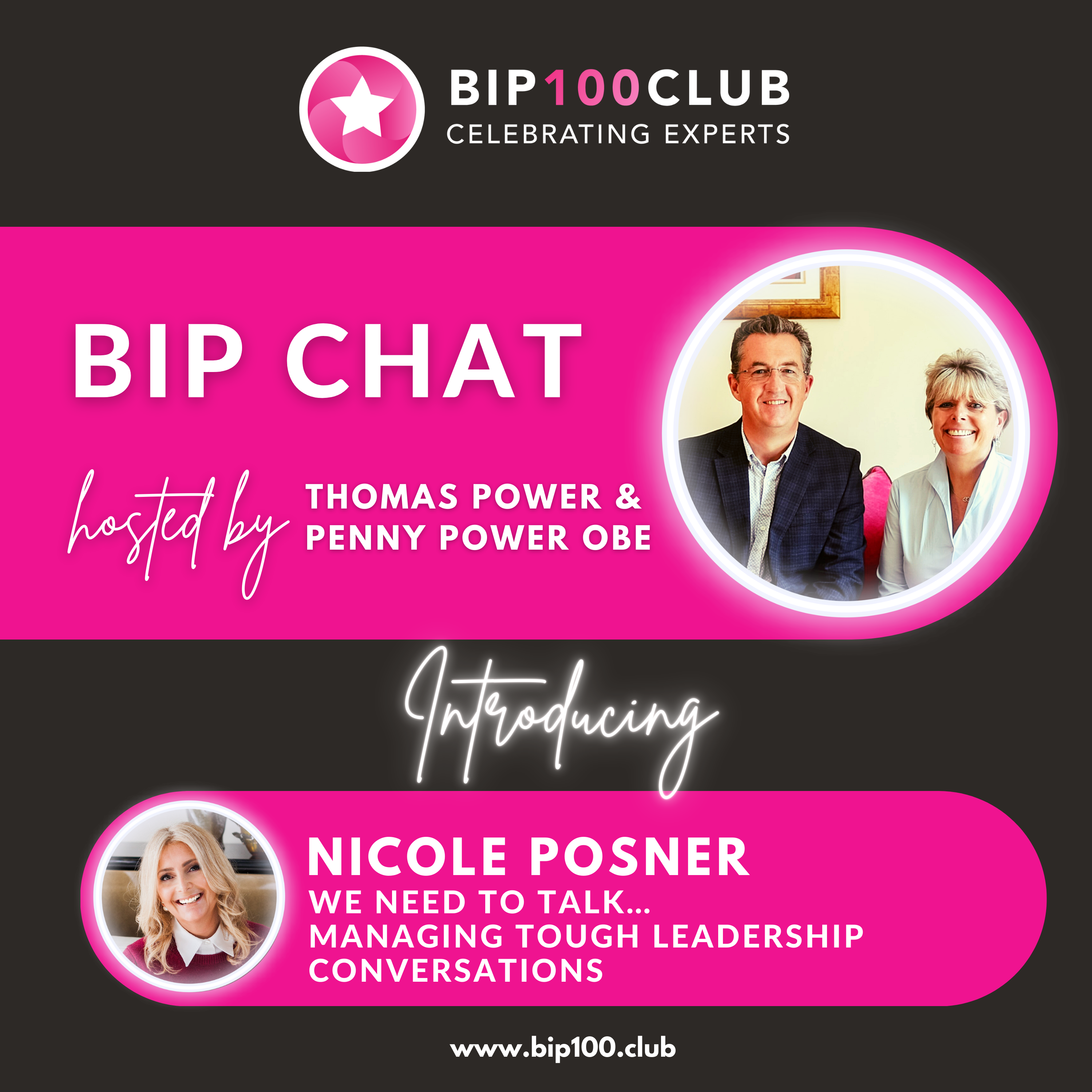 BIP Chat with Nicole Posner - We Need to Talk: Managing Tough Leadership Conversations